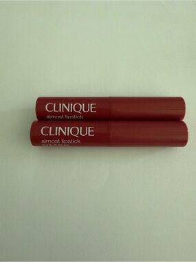 x2 Clinique Almost Lipstick Pink Honey 0.04oz Each Travel Size NEW UNBOX.